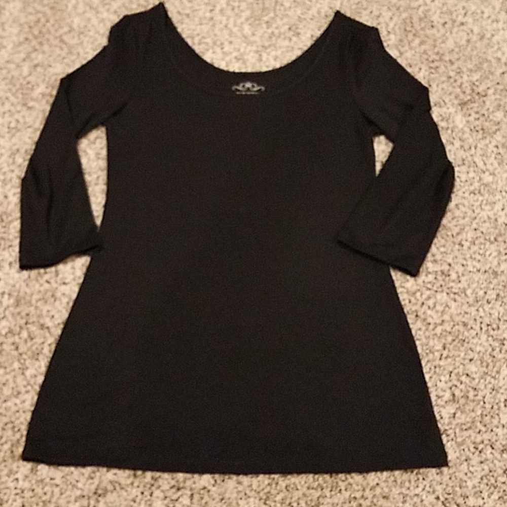 Old Navy Black 3/4 sleeves top